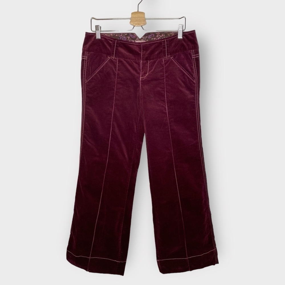 Free people Velvet Pants Wide Leg Y2K